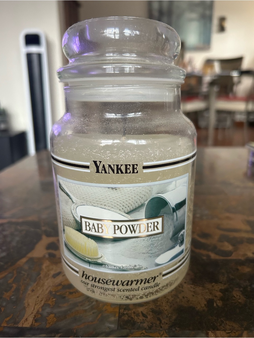 Rare Yankee Candle Baby Powder 22 oz Retired Discontinued Housewarmer